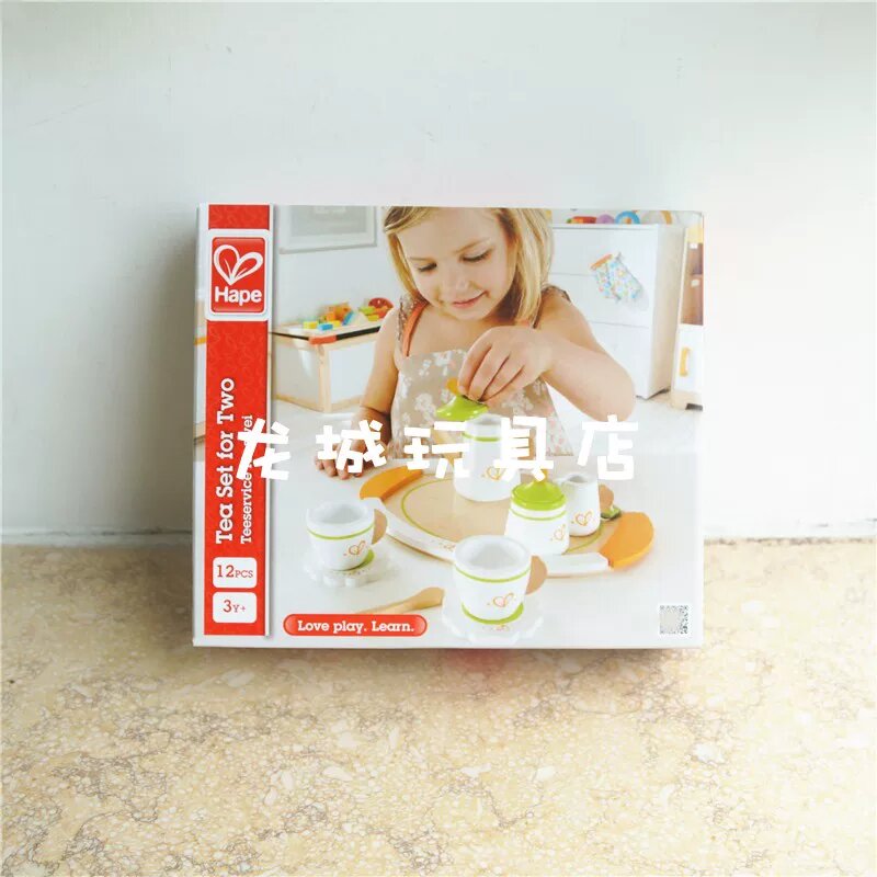 Hape Набор для чая гурманов - деревянная кухонная игрушка для детей, обучающая симуляция напитков