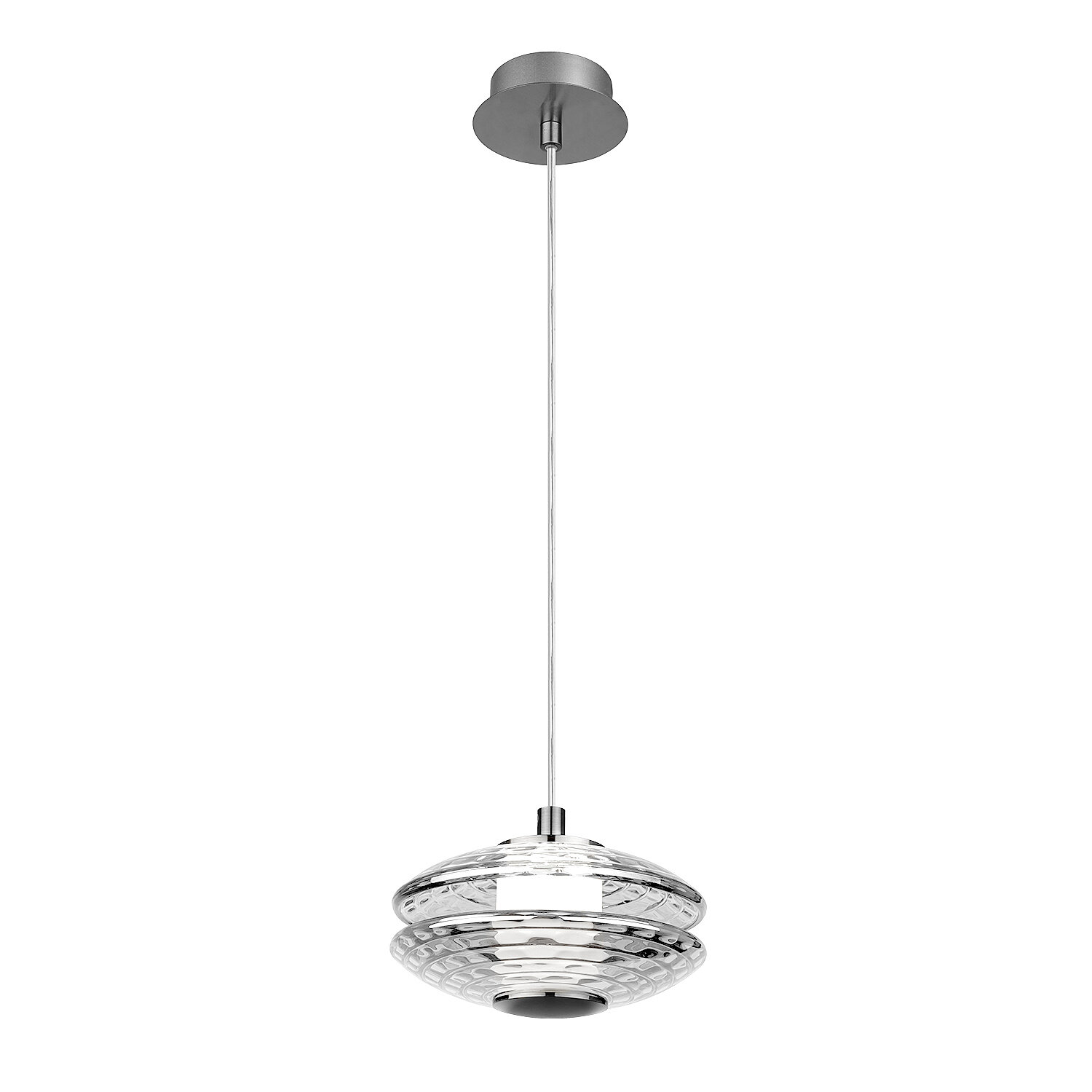 Светильник подвесной Favourite Claros 4643-1P, никель, LED, 1 лампа