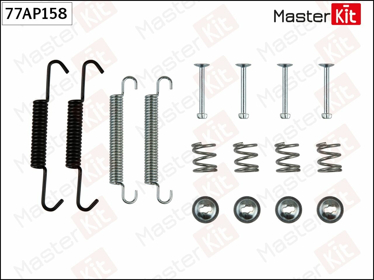 Комплект установочный барабанных колодок Hyundai ix35 LM EL ELH 2009 - MASTERKIT 77AP158