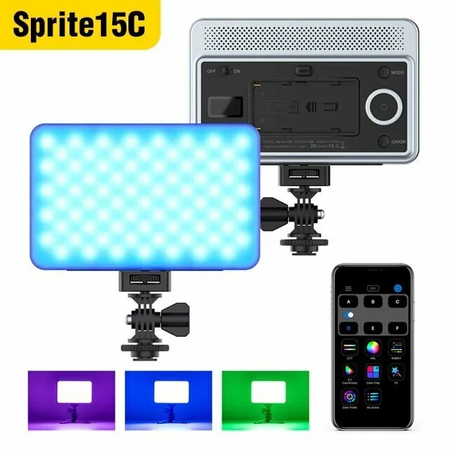 Видеосвет, Viltrox, Sprite 15C RGB 15 Вт 2800K-6800K