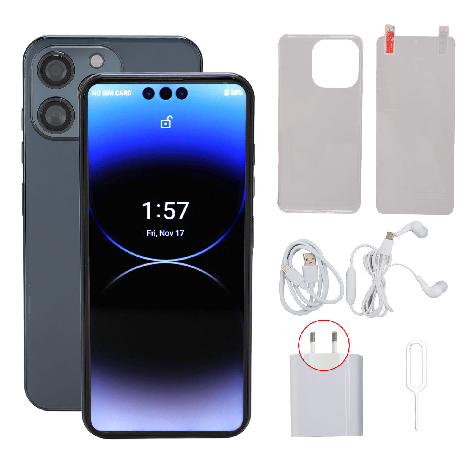 Смартфон I14pro Max 6.7 дюйма 4G, 5G, двухдиапазонный WiFi, разблокированный, 12 ГБ ОЗУ, 256 ГБ ПЗУ,