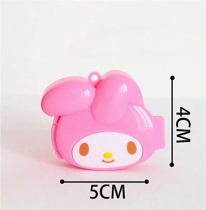 Миниатюрная портативная коробочка для таблеток Sanrio My Melody, милая коробочка для хранения сережек и украшений, дорожная коробочка для таблето