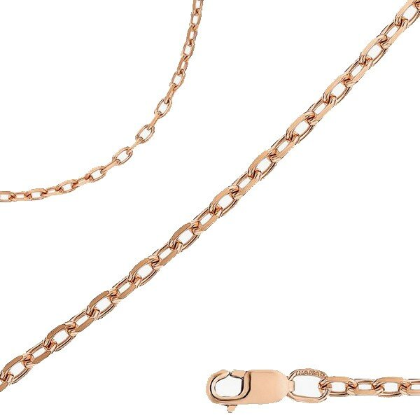 Цепь JEWELIN, красное золото, 585 проба, гравировка
