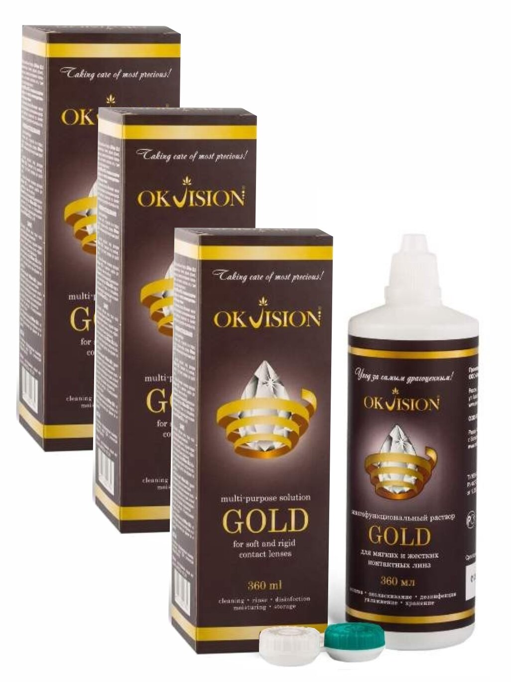 Раствор OKVision GOLD Голд 360 мл 3 шт