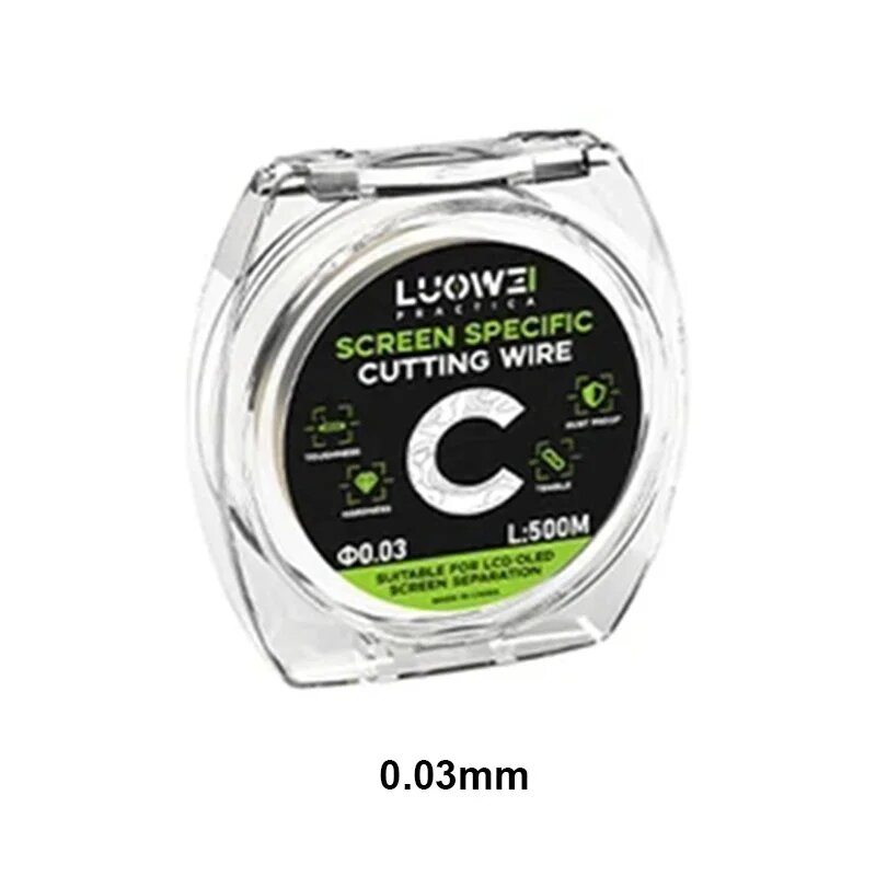 LUOWEI Проволока для резки экранов 500 м 0.03MM
