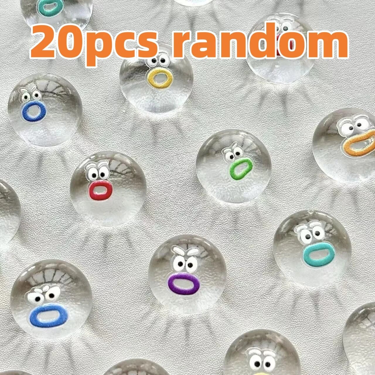 20шт мини сквиши с выражениями, цвет 20pcs