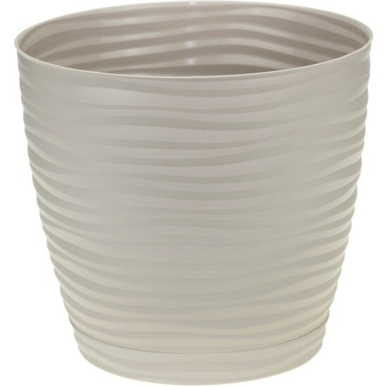 Кашпо Idea дюна D220мм 55л с поддоном М 3070 Кремовый