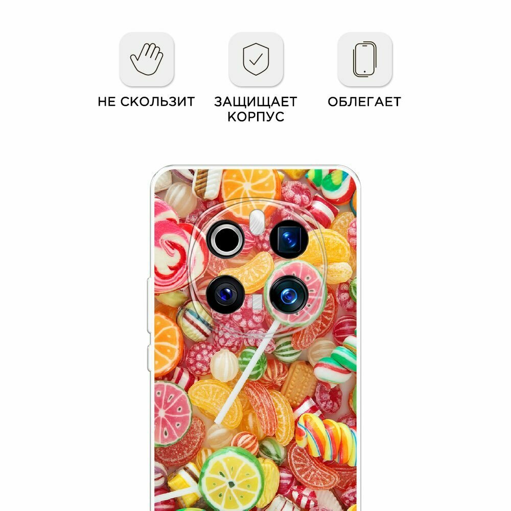 Чехол на Honor Magic 7 Pro / Хонор Мэджик 7 Про с принтом Вкусняшки — фото 1