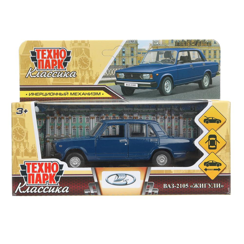 Машинка металлическая коллекционая Лада 2105, 1997, 12 см темно-синяя