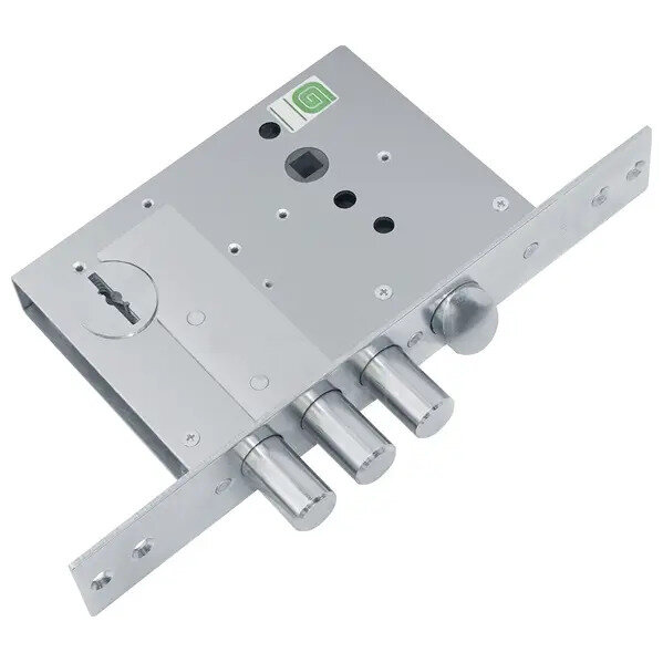 Замок Guardian (Гардиан) врезной сувальдный с защёлкой ЗВ 50.11 4 кл. (длинный кл. 59 мм) /123:004/ никель