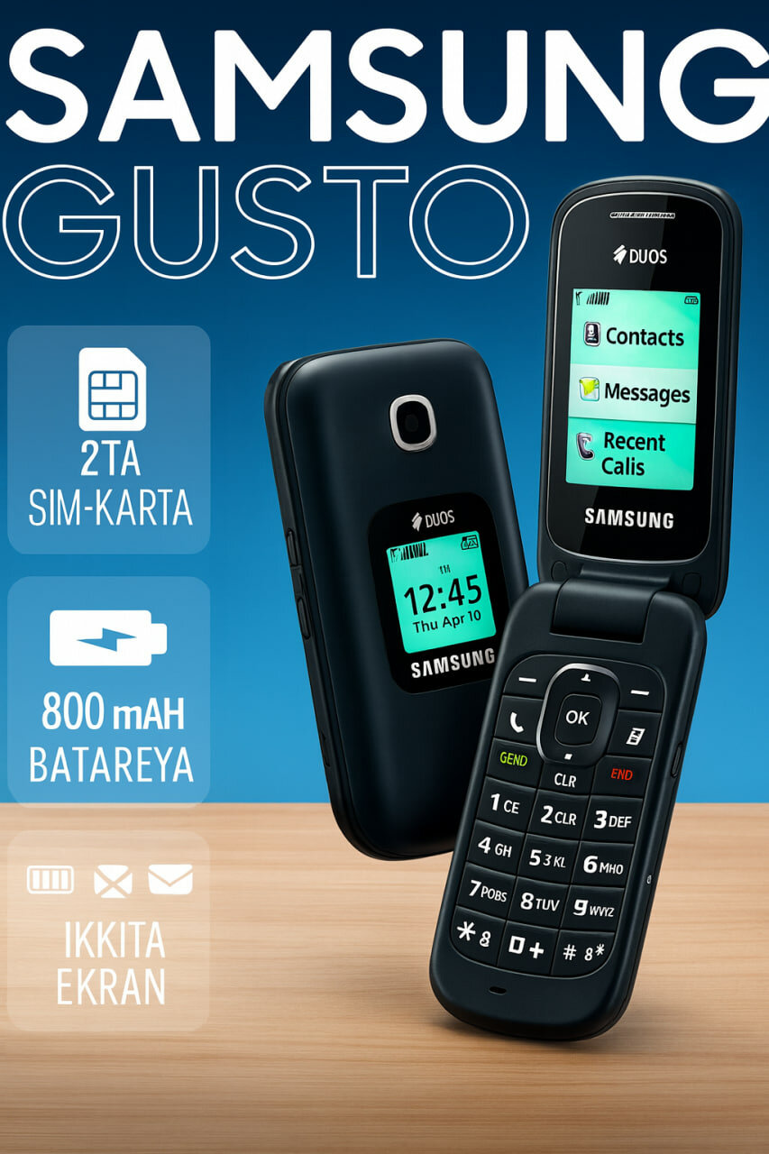 Телефон кнопочный Gusto 3, кнопочный, камера 1.3Мп, экран 2", аккумулятор 1000 мА/ч