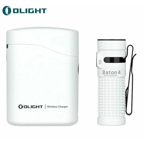Фонарь Olight Baton 4 Edition White Premium Edition, 16340, диод Luminus SST-40, 170 метров, 1300 люмен (Комплект)