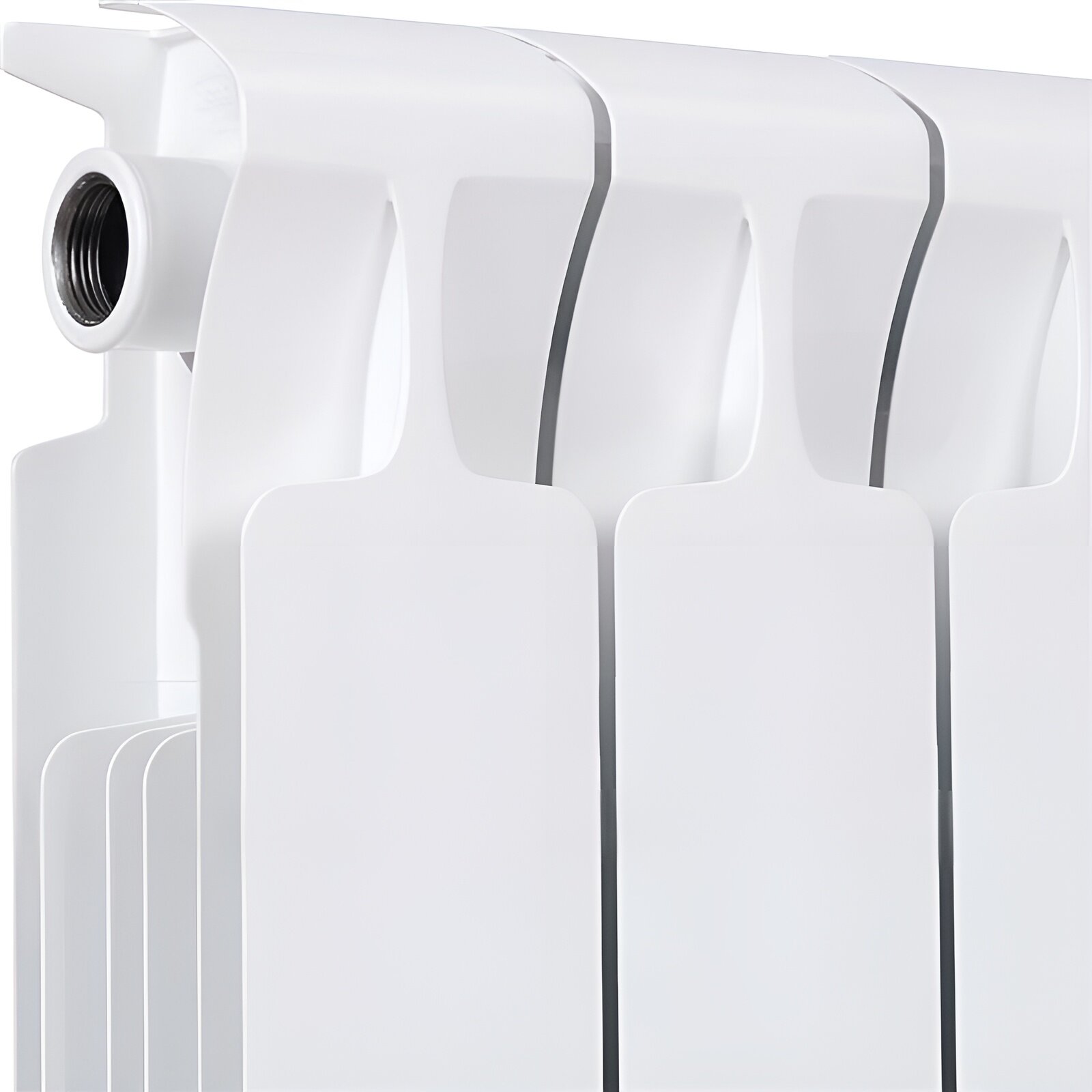 Радиатор биметаллический RIFAR MONOLIT Ventil 500 06 секц. нижн. лев. (R-MN-500-06-VL) белый