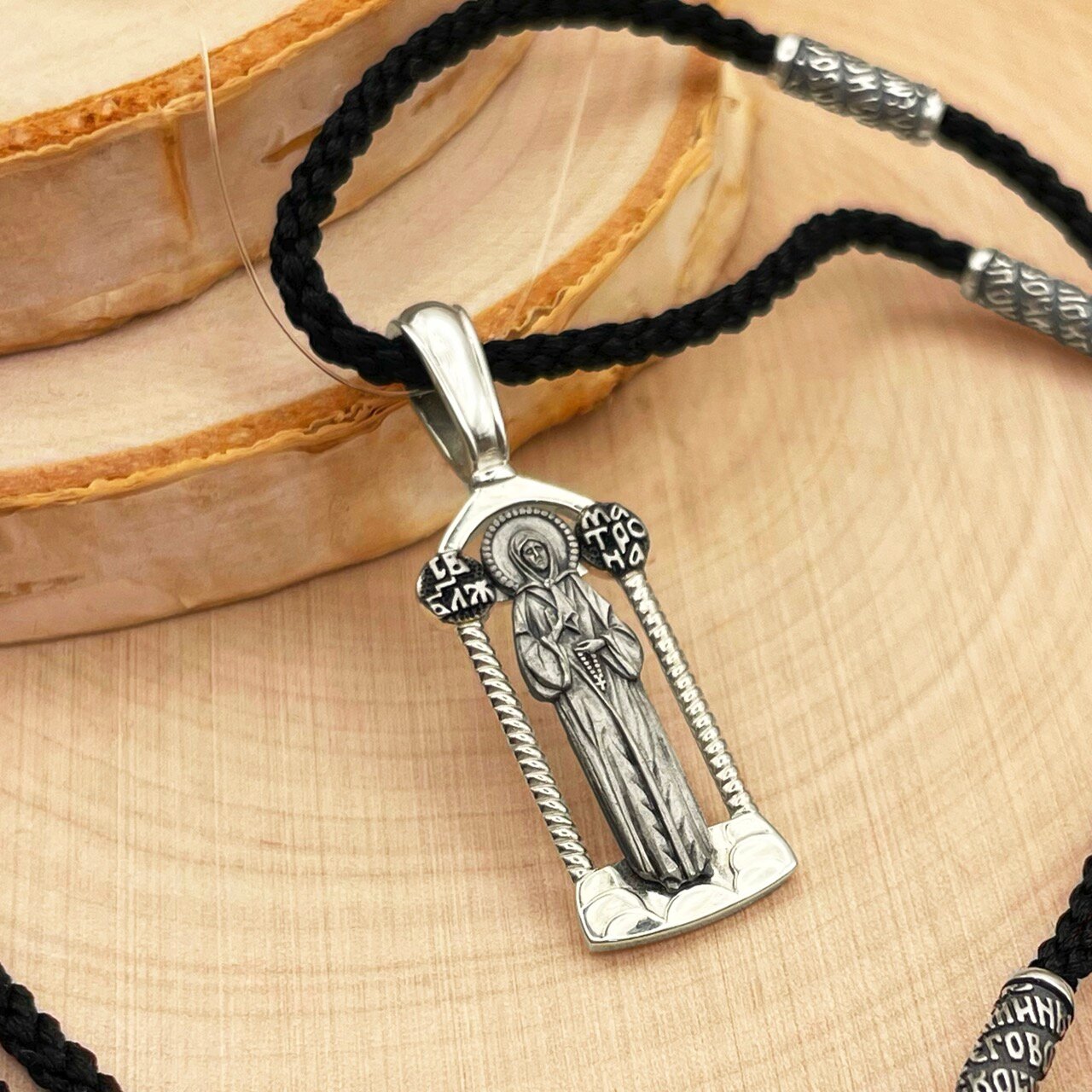 Комплект украшений Русские Мастерские серебро 925 проба оксидирование чернение длина 60 см. серебристый