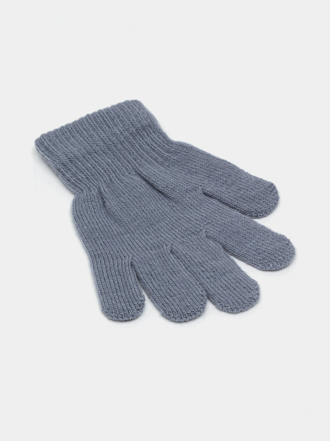 Перчатки  для детей, размер 15, серый меланж — фото 1