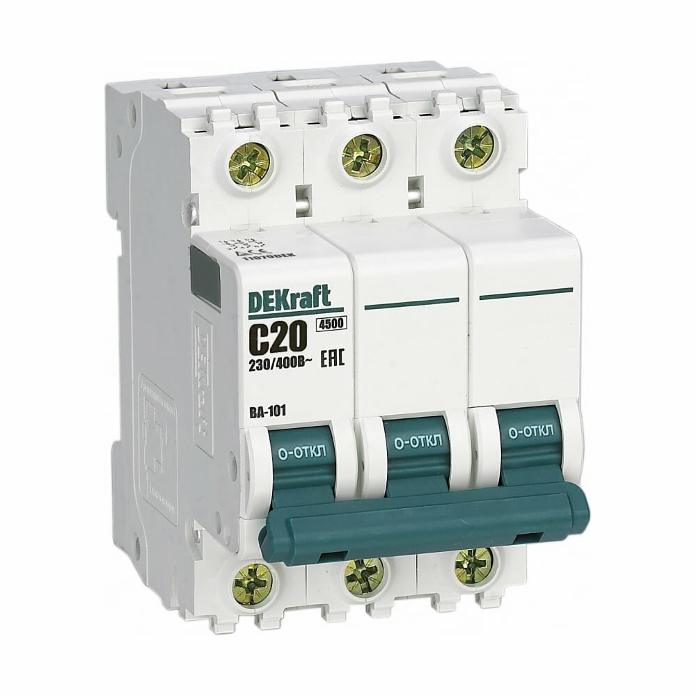Автомат Dekraft ВА101-3P-020A-C