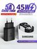 Fast charger aдаптер для Samsung 45 WT, быстрая зарядка, + с кабелем Type-C 8A