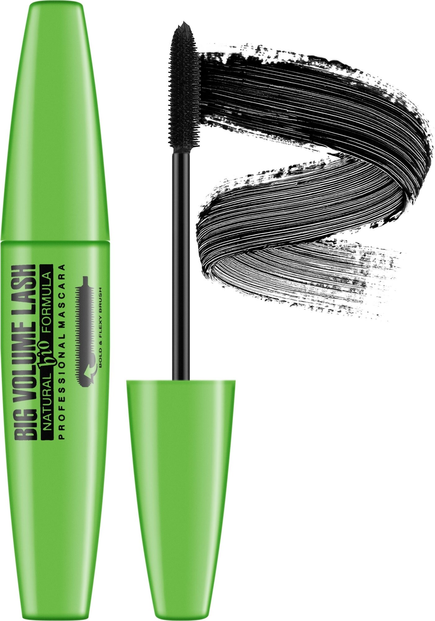 Тушь для ресниц Eveline BIG VOLUME Real Shock, для ресниц, 10 мл — фото 1