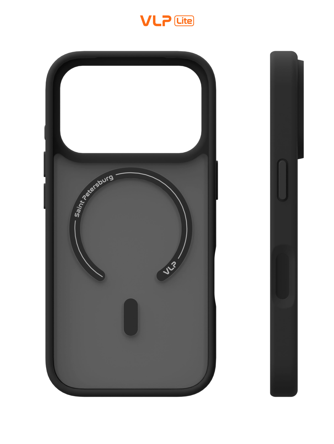 Чехол защитный VLP LITE Bloom Case с MagSafe для iPhone 17 Pro, черный — фото 1