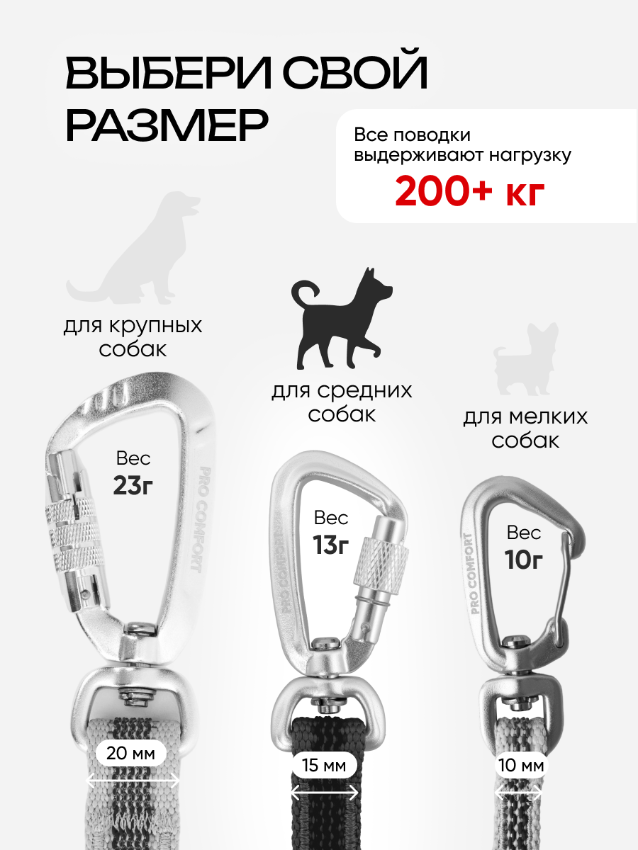 Поводок для собак средних пород 5 метров — фото 1