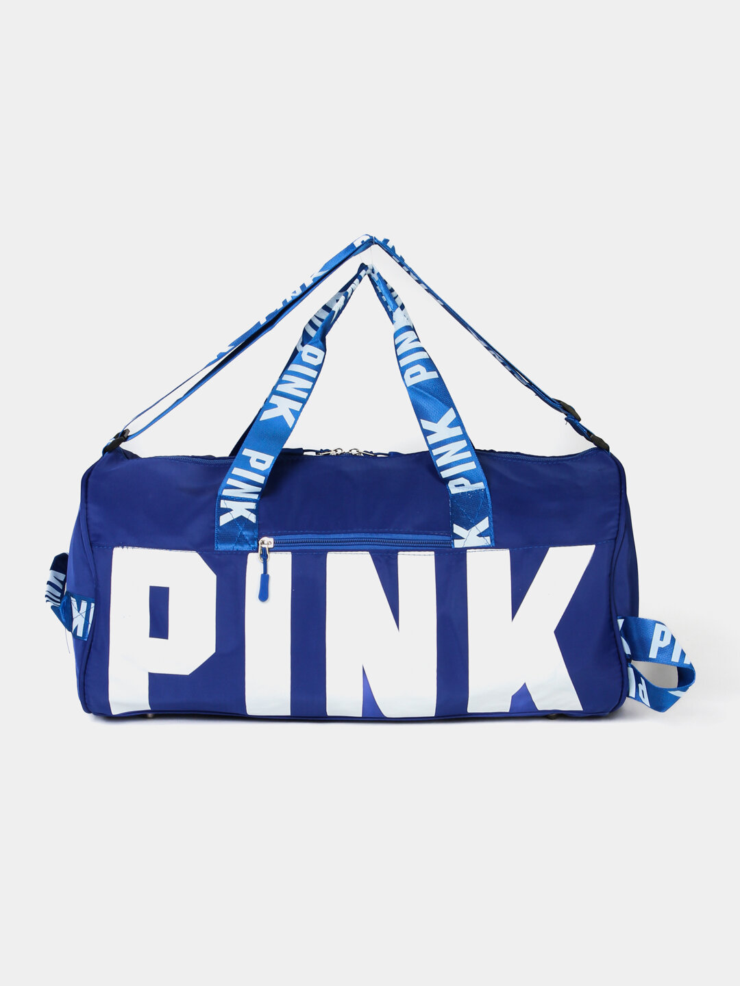 Сумка бочонок  лейхкий, фактура гладкая, синий — фото 1