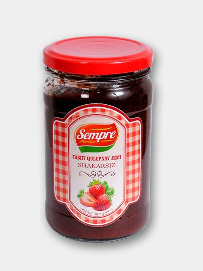 Клубничный джем, без добавления сахара, 340 гр