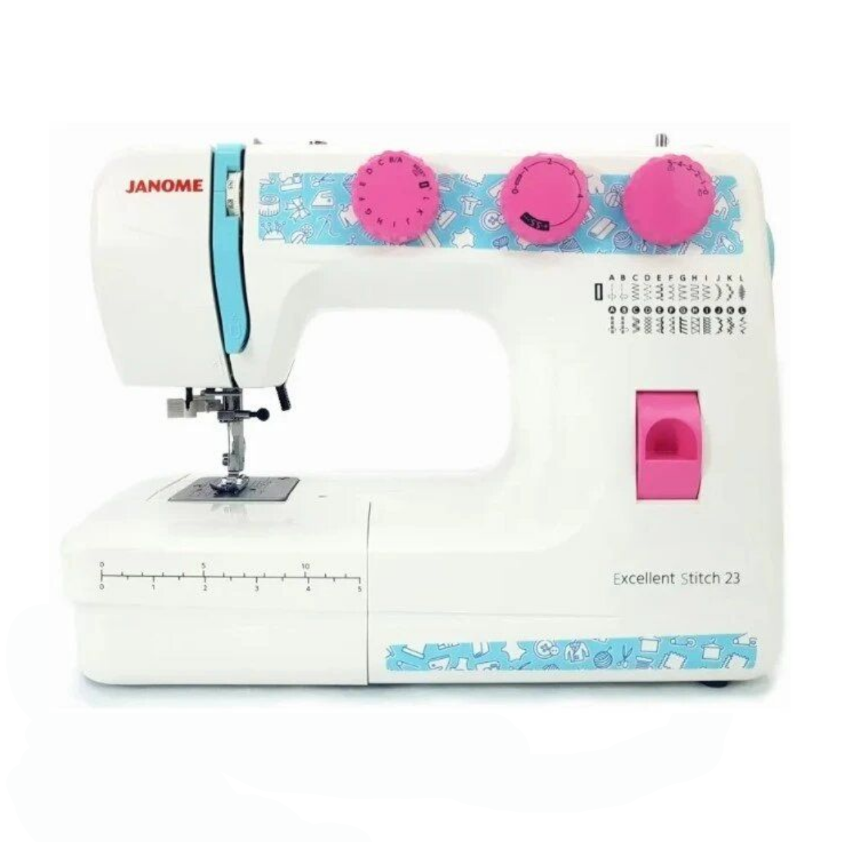 Швейная машина Janome Excellent Stitch 23 белый, электромеханическая