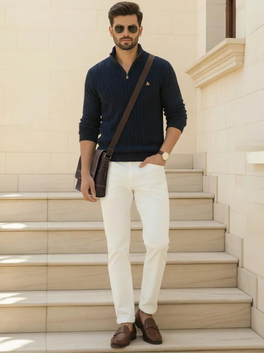 Сумка планшет FAUSTINI Сумка мужская кожаная, фактура гладкая, матовая, темно-коричневый — фото 1