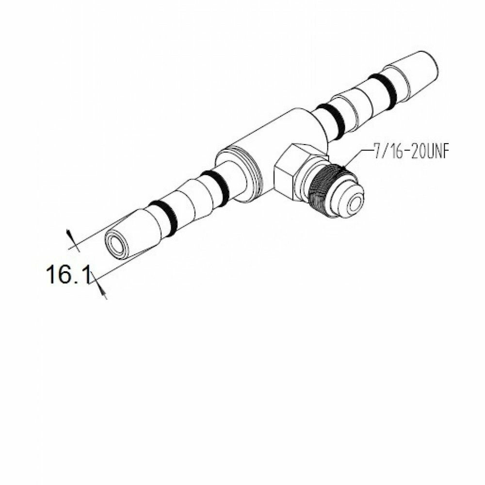 Фитинг №12-180Z CARRIER 40-60291-29 вставка IDN 16.1 мм ZT16.1R