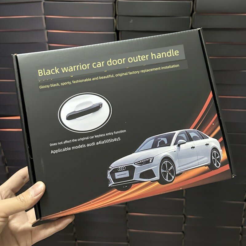 Оригинальный набор ручек дверей для Audi A4 (LB9, A5, Q5, L) в черном матовом исполнении, комплект для всех четырех