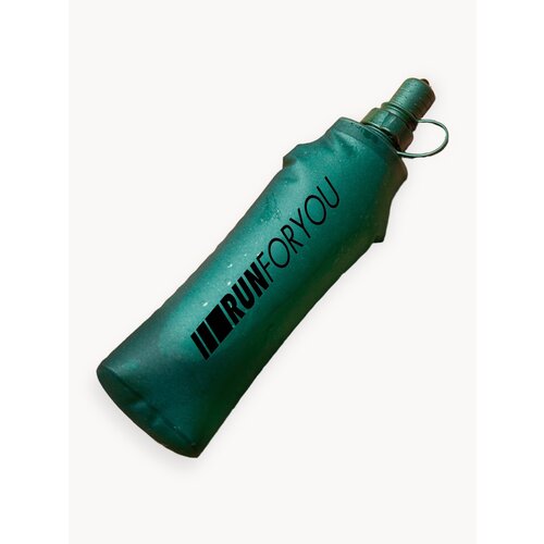 Бутылка спортивная мягкая для бега мягкая 500 мл. зеленый