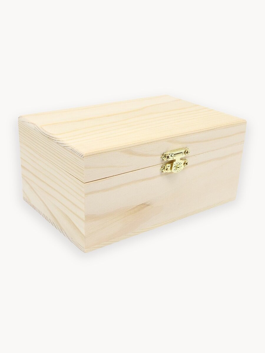 Шкатулка для украшений и мелочей деревянная, 15*10*7 см, для росписи и декорирования, Astra&Craft