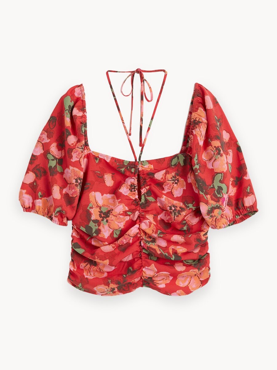 Блуза H&M, размер M, красный