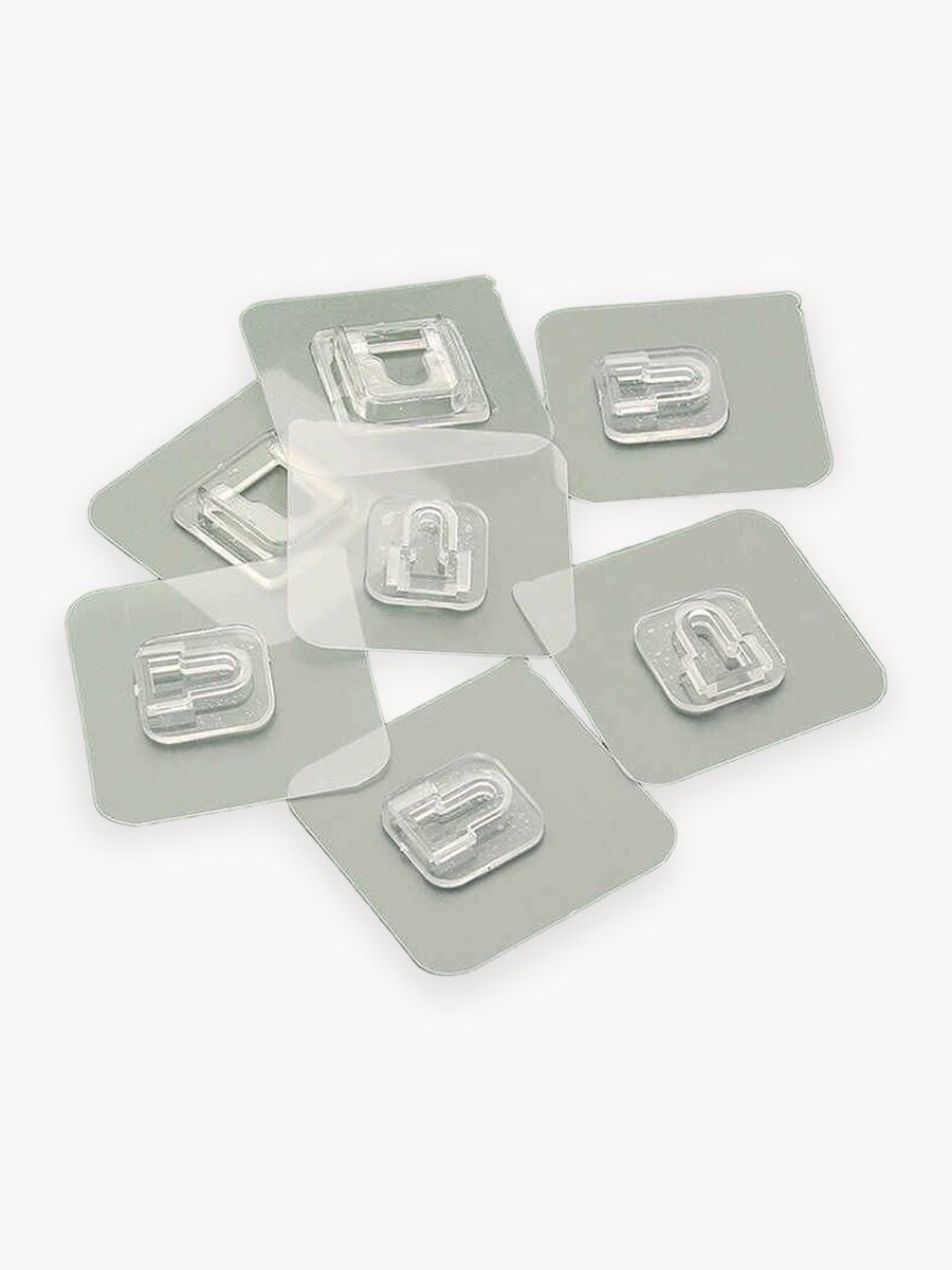 Крючки самоклеящиеся, двойные настенные