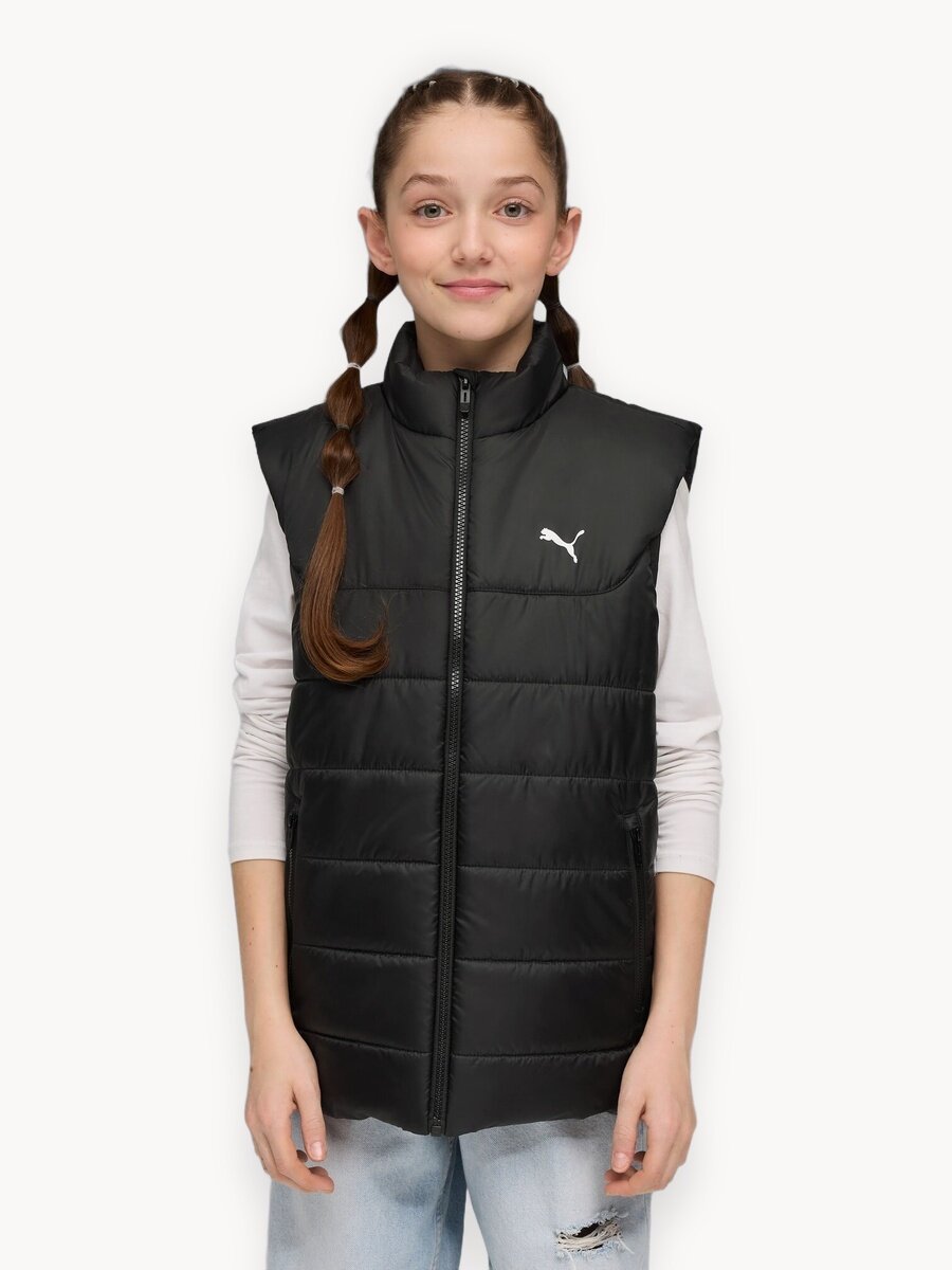 Жилет утеплённый PUMA Essentials, размер 140, черный