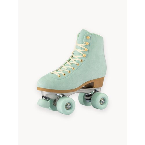 Роликовые коньки Квады Xiobo лаймовые, для танцев, фигурного катания, трюков