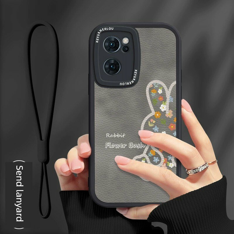 Чехол для OPPO Reno7 Pro с полным покрытием объектива, цвет: холодный черный, мягкий силикон, в комплекте шнур