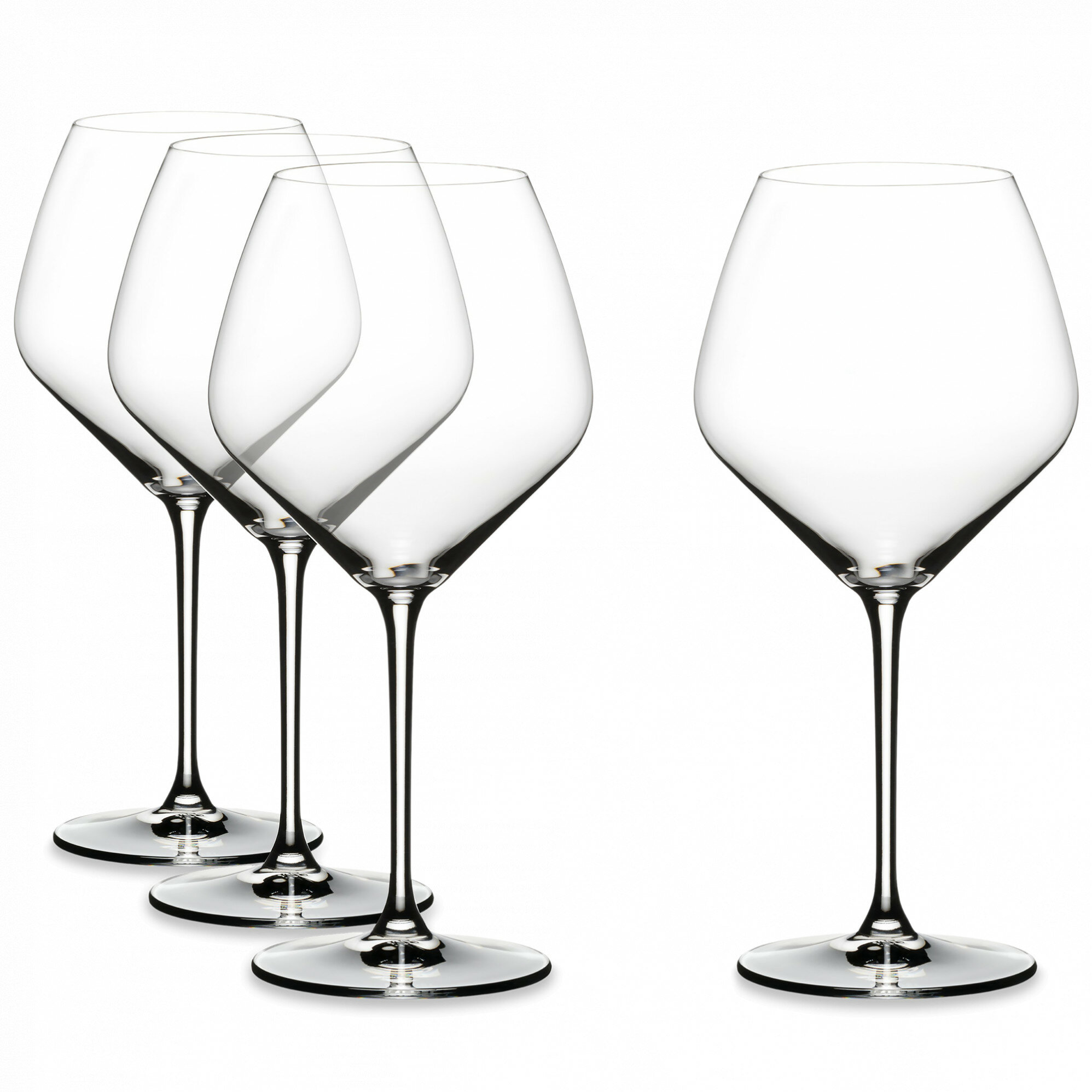 Набор из 4-х бокалов для красного вина PINOT NOIR, 770 мл, 24,3 см, хрусталь R4411/07 Extreme