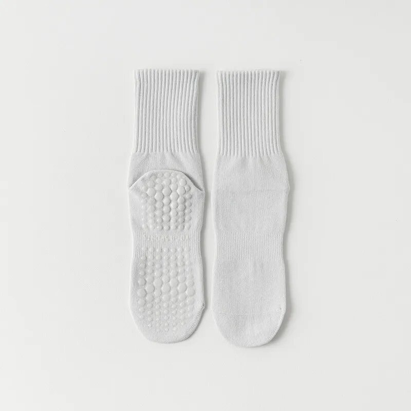 Детские хлопковые носки для фитнеса и йоги Серый, light gray