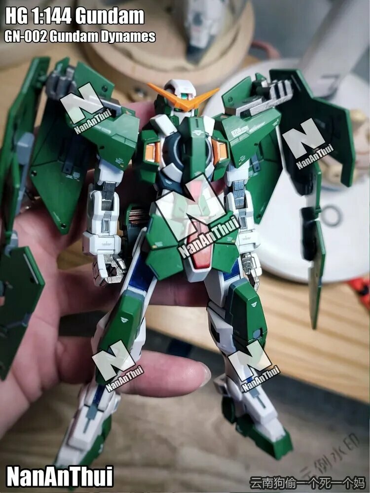 Сборная Игрушечная фигурка модель HG 1:144 Gundam GN-002 Gundam Dynames , Высококачественная модель, Поставляется со свободным кронштейном11