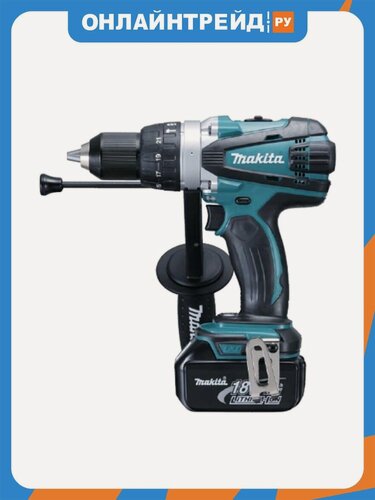 Изображение товара Дрель-шуруповерт аккумуляторная Makita DHP458RFE LXT