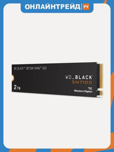 Изображение товара SSD диск M.2 2280 Western Digital Black SN7100 PCIe 4.0 x4 2TB (WDS200T4X0E)
