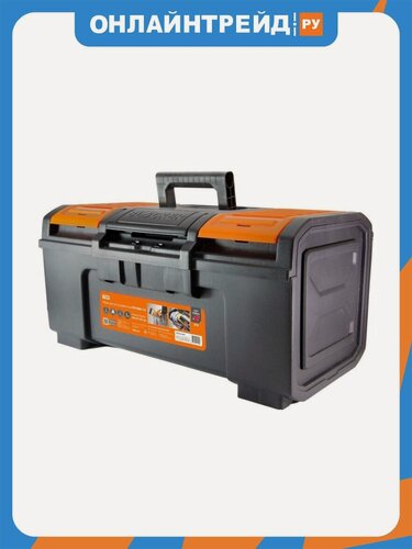 Изображение товара Ящик для инструментов Tdm Electric ПРОФИ-24, 59х27х26 см, усилен, замок-автомат, лоток, органайзеры, «Рубин», SQ1032-0206