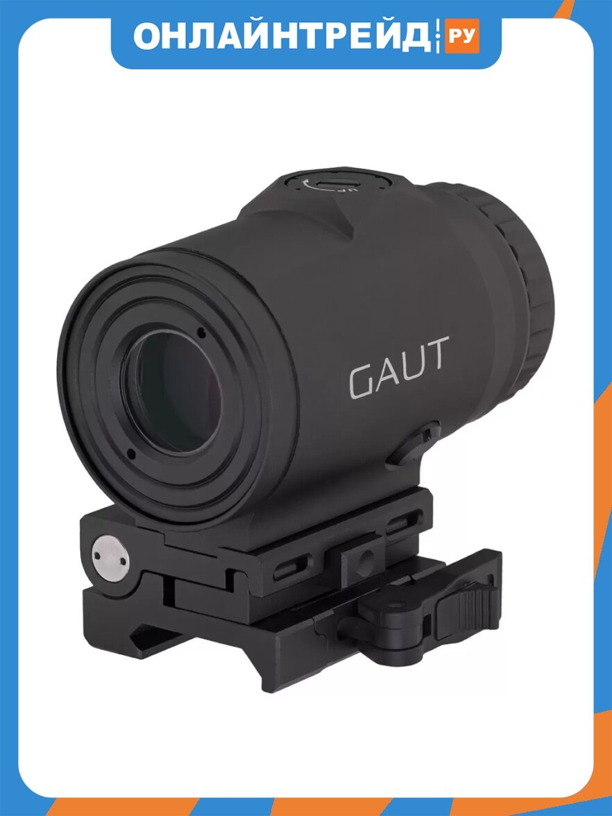 Увеличитель Gaut Garnet 3x18, откидной, быстросъемный кронштейн на Picatinny, поле зрения 7.2, IPX7, 238г