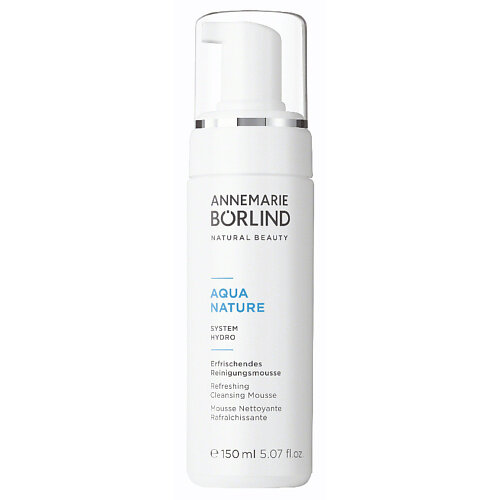 ANNEMARIE BORLIND Мусс для умывания освежающий увлажняющий Aquanature Refreshing Cleansing Mousse, 150 мл