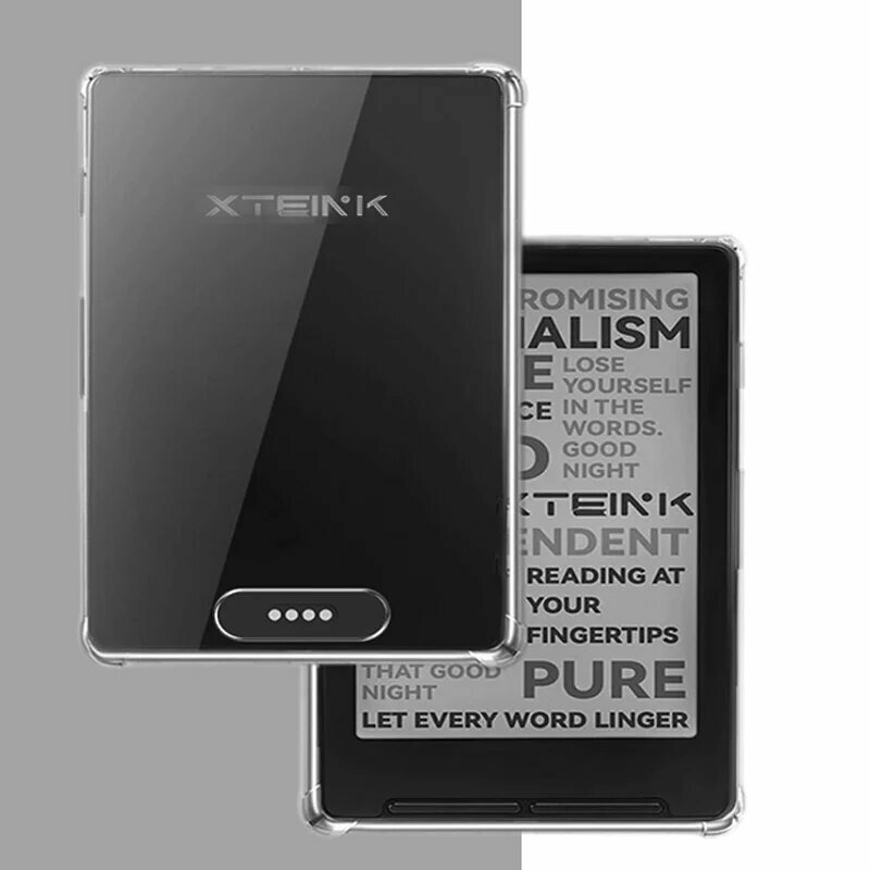 Чехол XTEINK X3 Crystal Case XTEINKX3 HD с рисунком, 360-градусная защита, задняя крышка с воздушной подушкой для электронной книги XTEINK X3, 3,7 дюйма