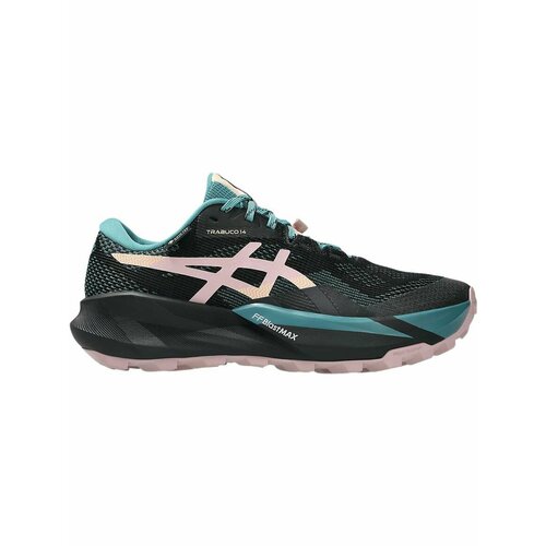 фото Кроссовки asics trabuco 14 gtx, полнота f (eu)/ на среднюю стопу, размер 9 us, черный/голубой