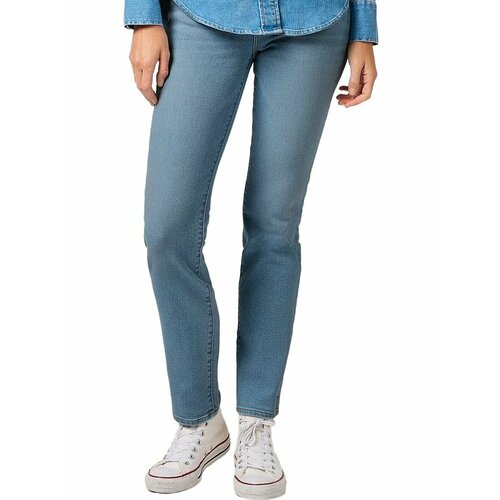фото Джинсы wrangler women slim jeans, размер 28/34, синий
