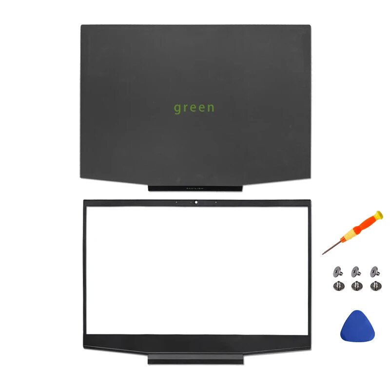 Сменная крышка для ноутбука HP Pavilion 15-DK 15T-DK TPN-C141 Черный, Green A B