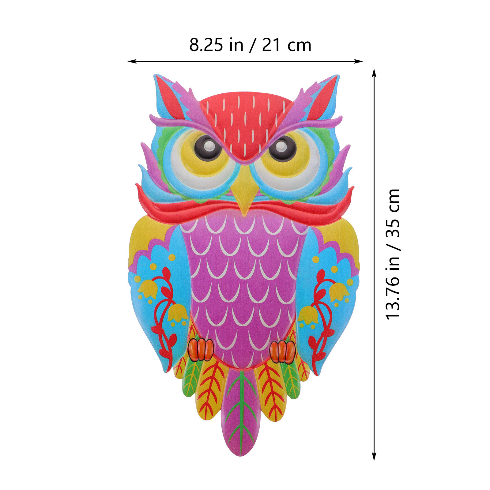 Декоративная Совушка На Стену Из Железа 35.00X21.00X1.00Cm Для Дома И Сада Подарок Любителям Сов